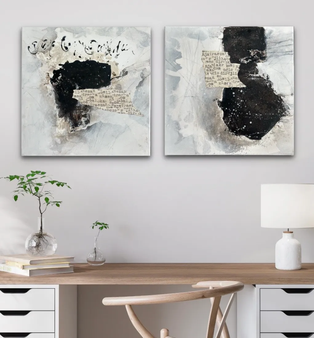 Sandra Kühn – ohne Titel, 50 × 50 cm, Acrylmalerei aus der Serie Arbeiten mit Struktur