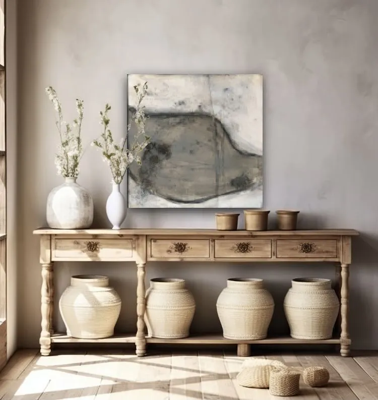 Sandra Kühn – ohne Titel, 60 × 60 cm, Acrylmalerei aus der Serie Arbeiten mit Struktur